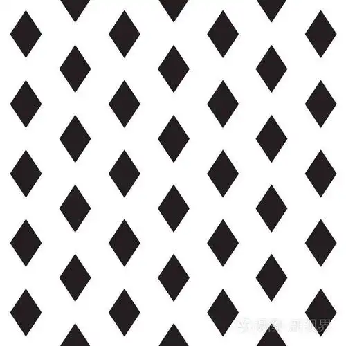 黑白菱形图案-矢量图解