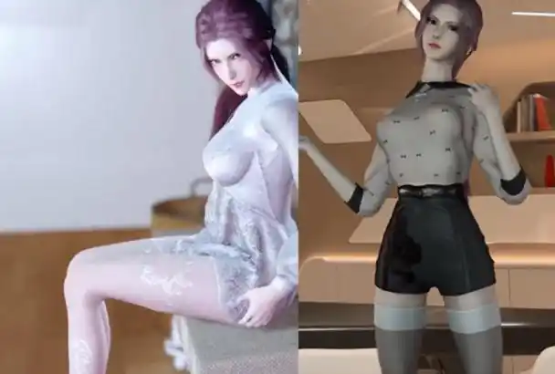 斗罗大陆:比比东换"另类"丝袜秀美腿,吊带黑丝无比妖娆,裙子走光秀