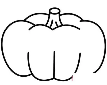 大南瓜怎么画万圣节南瓜的画法简笔画图片