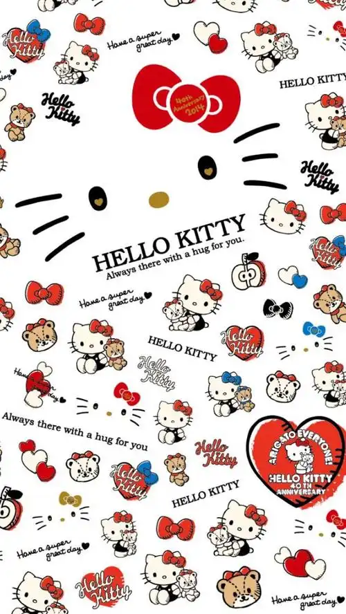 iphone 壁纸 hello kitty 凯蒂 kt猫