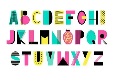 创造性的字母组合标识字母创意名片设计动物园动物字母