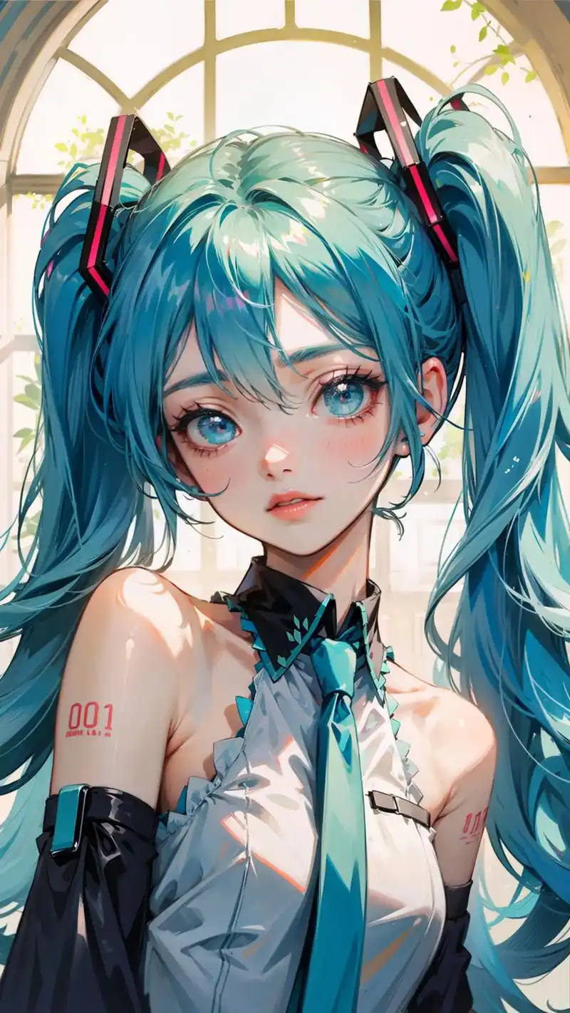 二次元美图 #未来初音 #千本樱 #漫画女孩 #优质头像 - 抖音