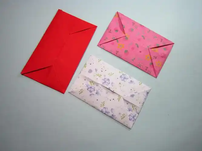 一张纸折一封漂亮的信封,儿童手工折纸信封,简单易学