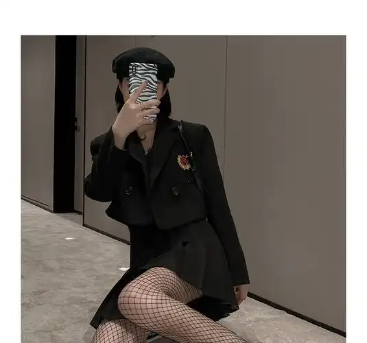 网红黑丝渔网袜jk中小网夏季黑色丝袜女夏大网格春秋款连裤袜薄款带钻