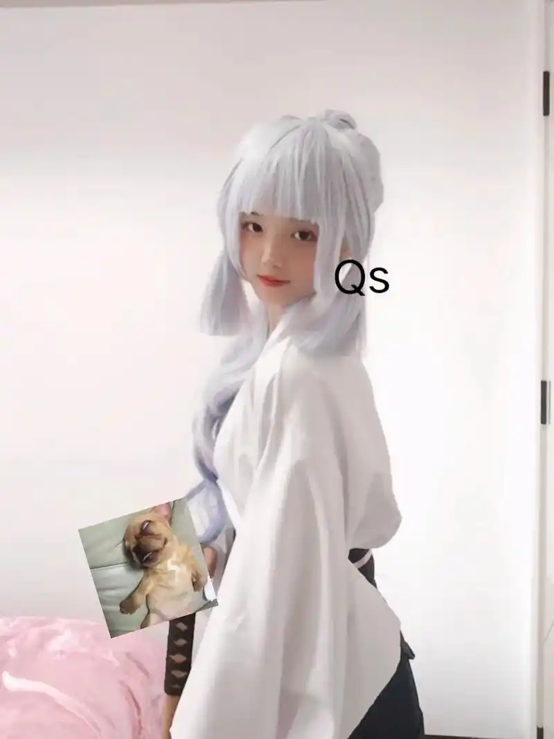 神行白鹭里,绫雪傲霜华#神里绫华 #cos #原神 #我是神 - 抖音