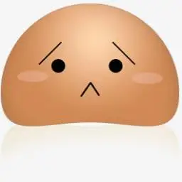 可爱红色馒头表情png图标