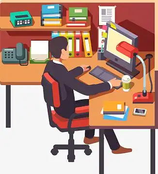 png办公室笔记本工作中的男性人物(2000x1334)aipng卡通手绘工作晌耨