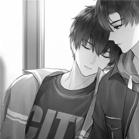 黑白兄弟头像一左一右动漫图片_基友男生头像_头像屋