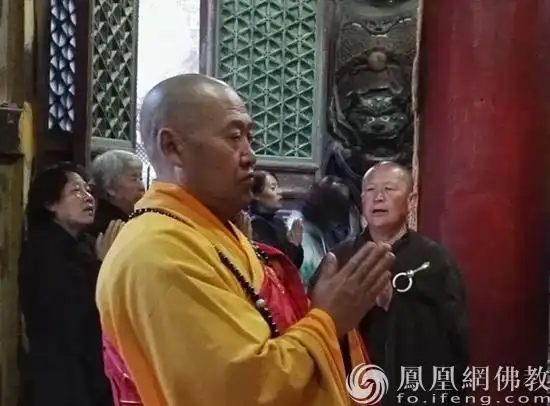 五台山大圣竹林寺住持妙江法师(图片来源:凤凰网佛教 摄影:李保华)