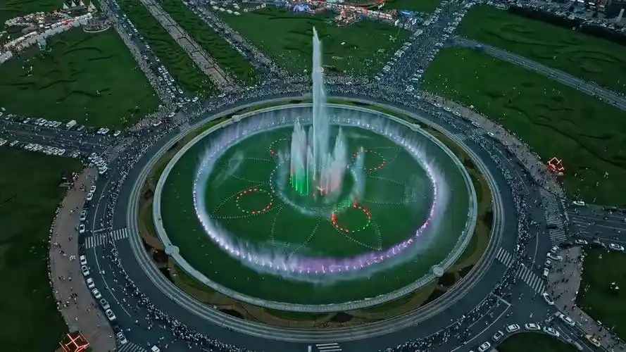 星海广场——音乐喷泉