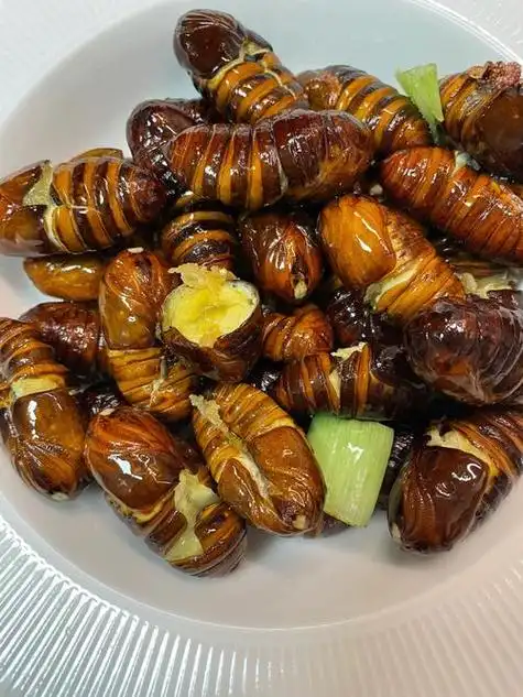 炒蚕蛹的家庭做法过程(炒蚕蛹比卖的还好吃)