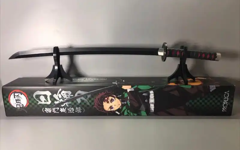 开箱鬼灭之刃炭治郎日轮刀