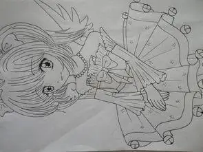 宣传画 手抄报人物女孩  手抄报人物简笔画女孩动漫少女手抄报小学生