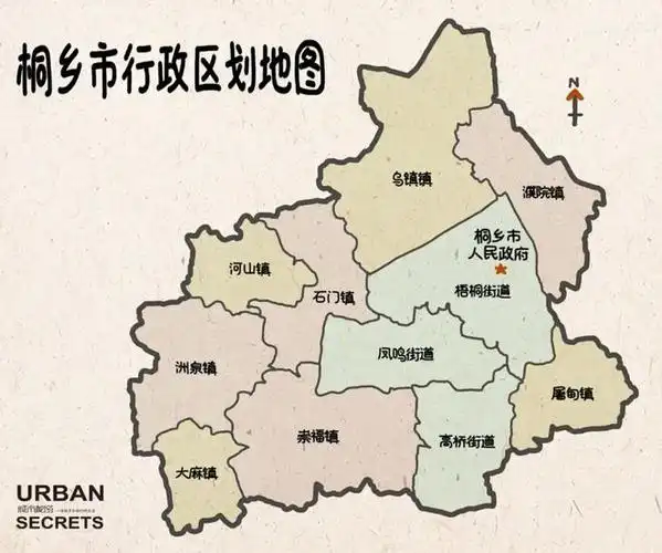 摊开桐乡地图,京杭大运河,江南运河,长山河贯穿全境,串联起全市3街