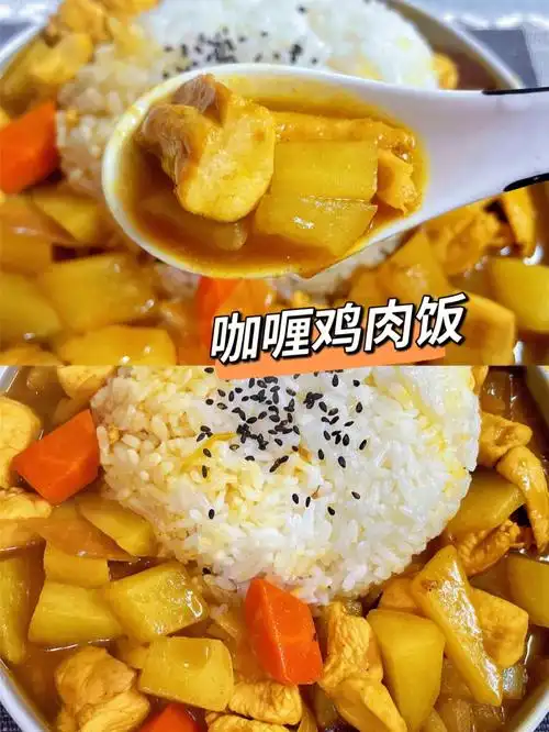 家常美食做法简单巨好吃咖喱鸡肉饭