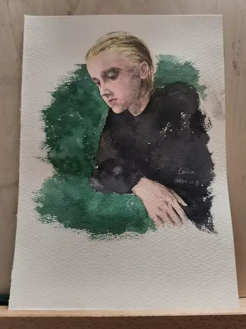 哈利波特人物水彩原创