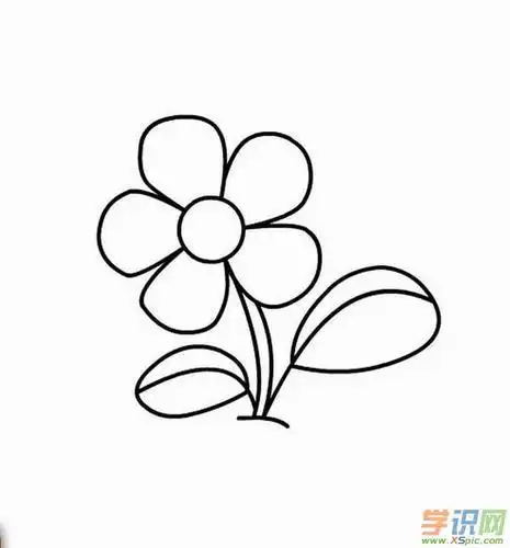 儿童简笔画长寿花的画法小花朵简笔画怎么画小花朵简笔画简单小花朵简