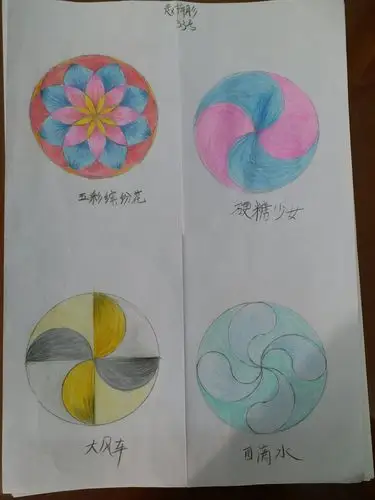 圆的韵味-------六年级六班用圆勾画心中畅想