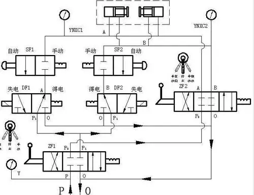 气动电磁阀原理图