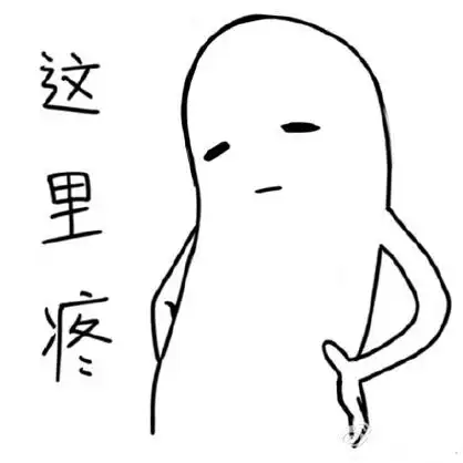 这里疼表情包
