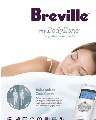 breville抗菌四控电热毯dj68折啦