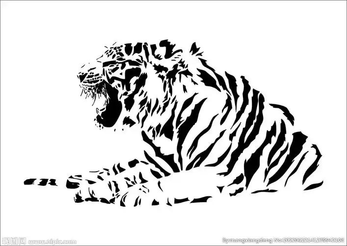 老虎设计图__传统文化_文化艺术_设计图库_昵图网nipic.com