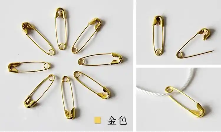 大头别针diy饰品配件 儿童安全保险扣针衣服装饰回形针