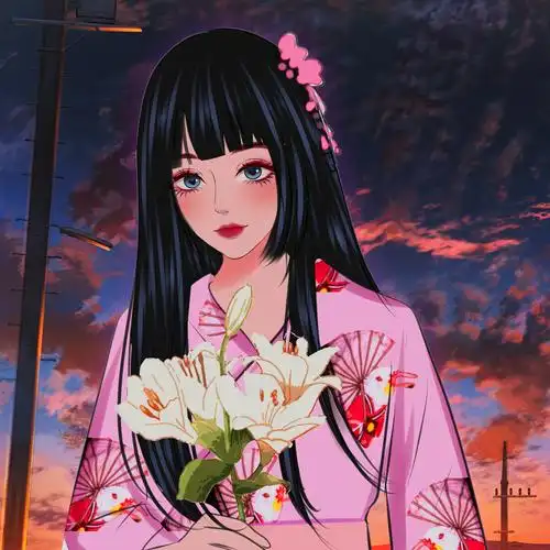 漫画版神明少女和服写真