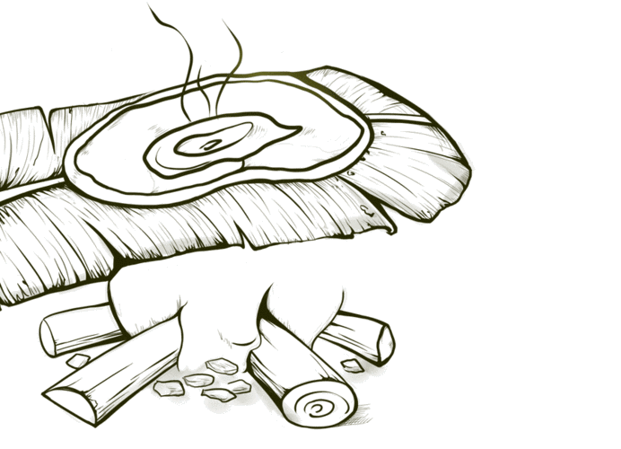 此张是傣族最具特色的风味小吃——火烧干巴,也是傣族三大名菜之首,傣