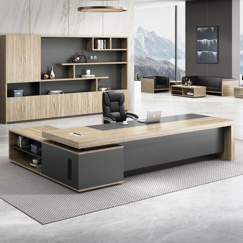 上海总裁老板桌椅组合办公室简约现代大班台经理主管单人办公家具