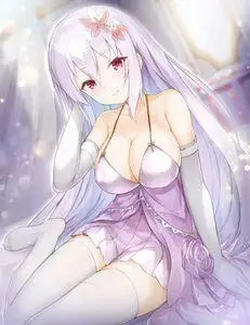 二次元动漫漫画p站大胸美女紫色插画公主诱惑高清手机壁纸买就送