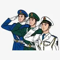 帅气的军人敬礼微信头像 卡通q版气质军人敬礼头像【点击鼠标右键下载