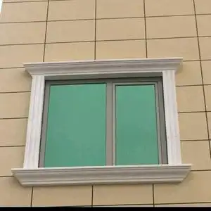 eps线条窗套别墅外墙装饰造型室外泡沫圆弧形窗户屋檐罗马柱梁托