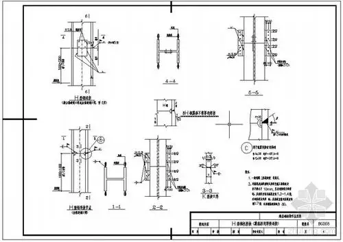 某钢结构h型钢柱拼接节点构造详图    图纸包括:翼缘板用焊接连接,高
