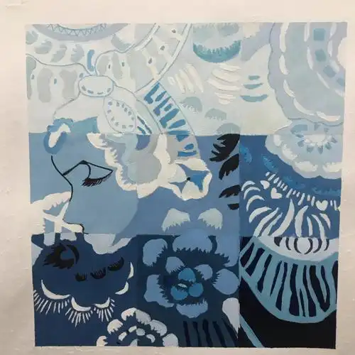 明度纯度九宫格色调对比作业图