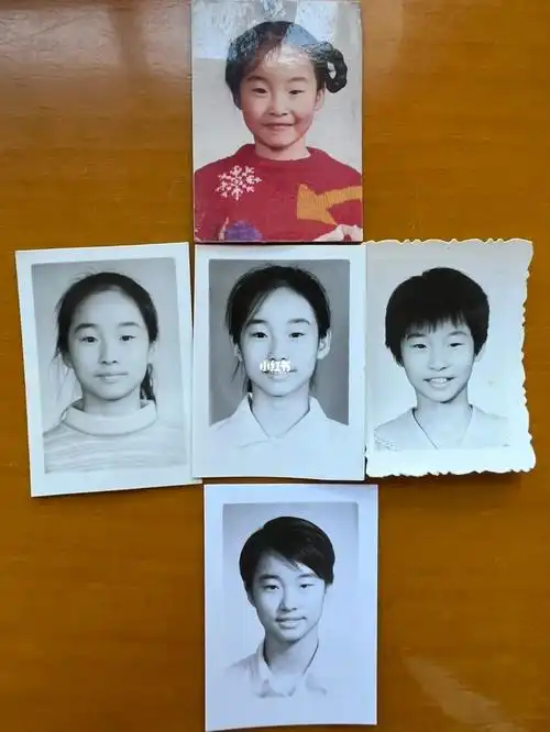 小时候的一寸照片