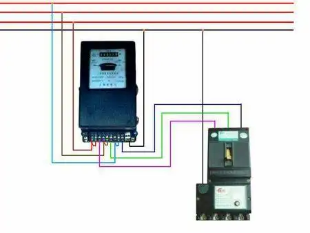 三相四线电表怎么接,零线可以不从表里走吗?表还走字吗?
