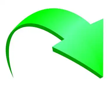 绿色商务向下立体箭头按钮