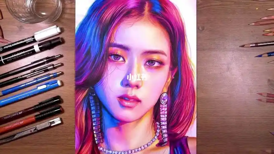 今天画blackpink成员金智秀jisoo