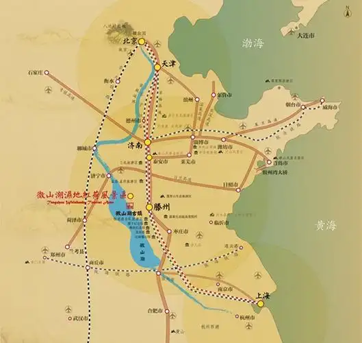 微山湖旅游路线安排—微山湖自驾游路线
