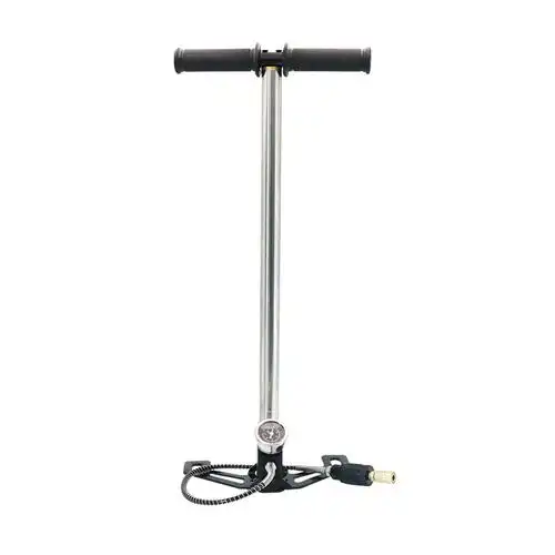 猎豹30mpa高压打气筒气阀水油手动型不锈钢材质折叠打气筒