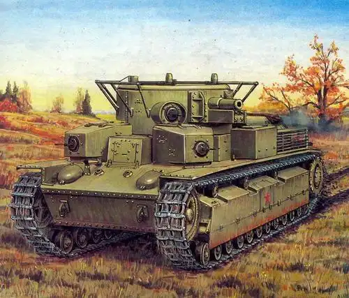二战苏联多炮塔坦克彩图收录