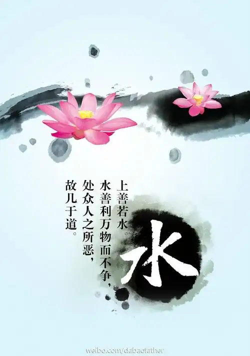 心记# 上善若水-上善之人,像水一样柔顺,滋养万物而不与万物相争,有