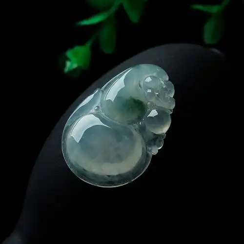 翡翠葫芦吊坠女士老坑玉石a货高冰通透玉质葫芦飘花玉挂件包邮