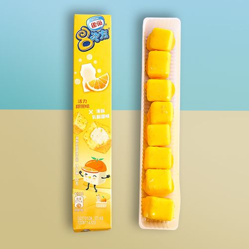 次方5盒新品雀巢八次甜橙乳酸84g盒装小块冰淇淋