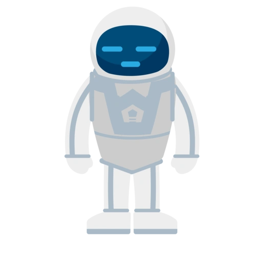 科技机器人矢量插画