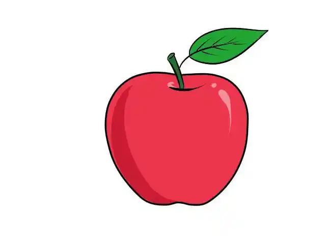 苹果简笔画图片苹果简笔画图片带颜色