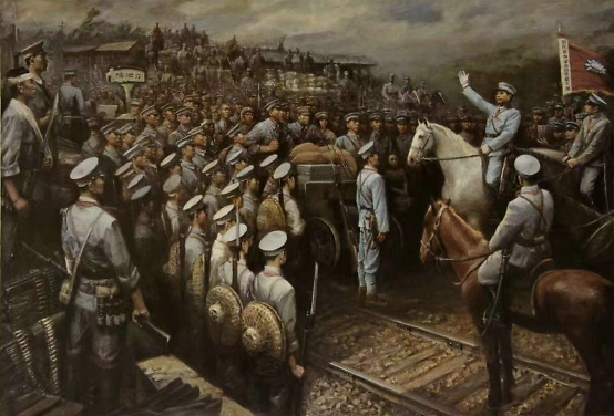 《北伐先锋》油画