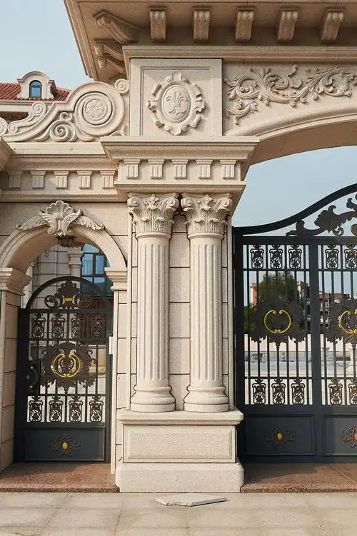 洋房别墅门柱装饰应用合集欣赏多图