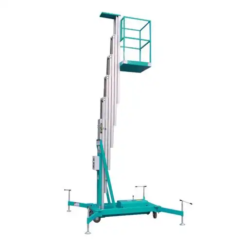 厂家直销10米单柱铝合金升降机小型电动液压升降平台简易升降台